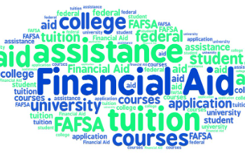 Financial aid word cloud