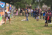 Students and teachers enjoy the Back to School Extravaganza